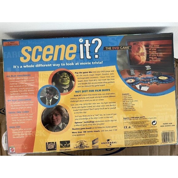 Scene It the DVD Game The Premiere Movie Edition Original 2003 Sealed New in Box - Picture 4 of 7